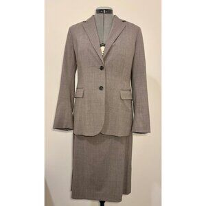 Banana Republic Two-Button Wool Blazer  and Pencil Skirt Suit - Grey - 6P/6